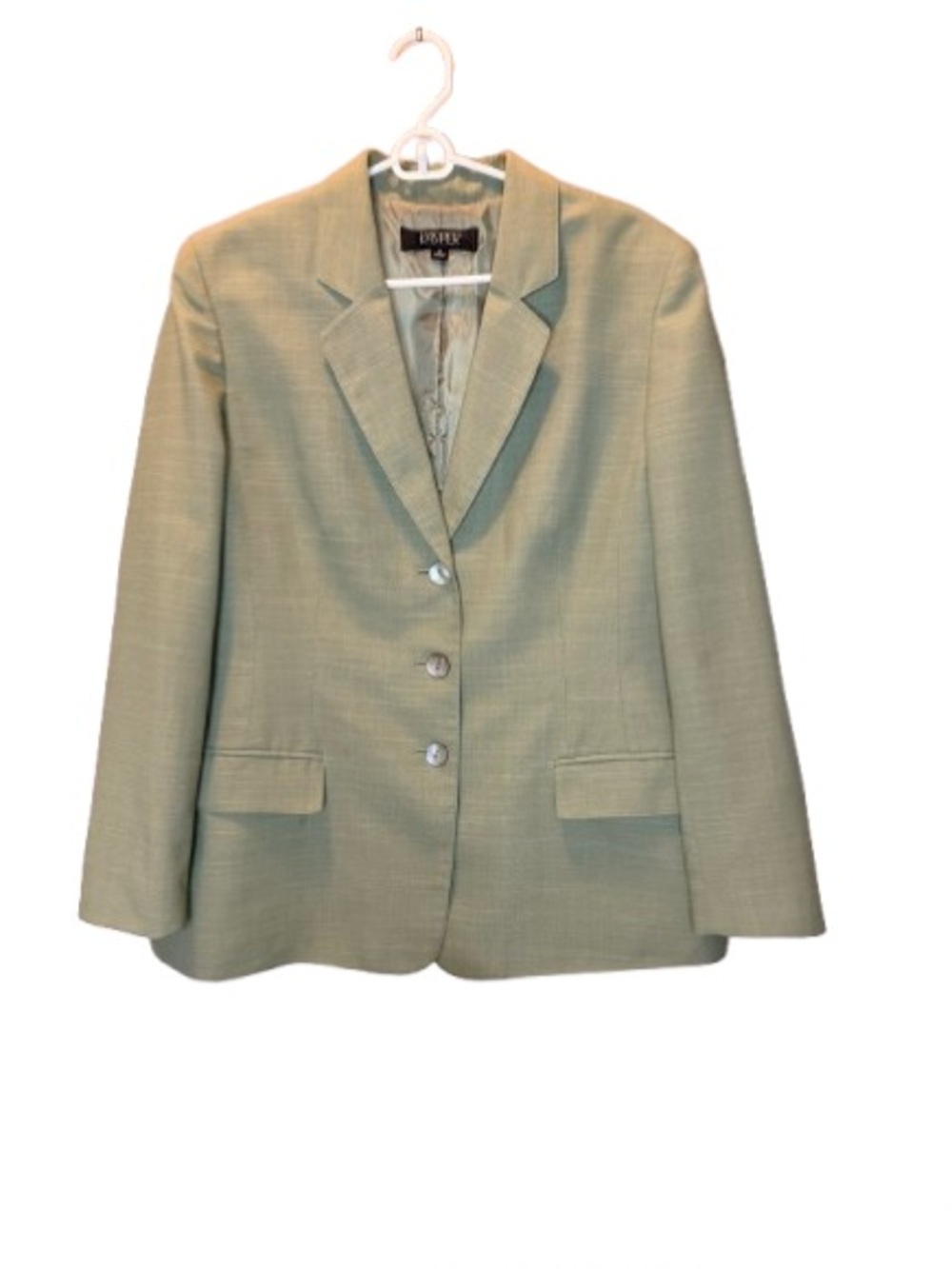Kasper Light Sage Green Women's Tailored Blazer - Used - Size 16